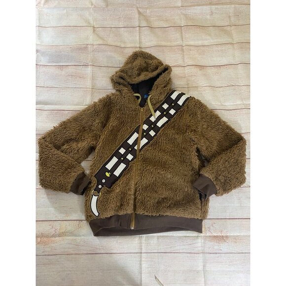 Star Wars Adults Cosplay Faux Fur Chewbacca Furry Hoodie - Small - Picture 6 of 13